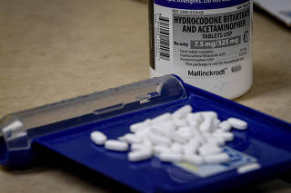 FILE PHOTO: Tablets of Hydrocodone at a pharmacy in Portsmouth