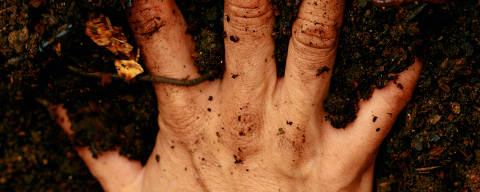BC-WELL-DIRT-ART-NYTSF ? Go on, grab a handful of soil, or hike a muddy trail: It can benefit everything from your mood to your microbiome.  Experts say that regular contact with healthy soil has physical and psychological benefits for adults as well as children. (Caroline Tompkins for The New York Times) ? FOR USE ONLY WITH WELL STORY BC-WELL-DIRT-ART-NYTSF BY HOLLY BURNS. ALL OTHER USE PROHIBITED. ORG XMIT: XNYTS DIREITOS RESERVADOS. NÃO PUBLICAR SEM AUTORIZAÇÃO DO DETENTOR DOS DIREITOS AUTORAIS E DE IMAGEM