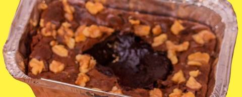 O brownie da Sapadaria é feito com receita autoral