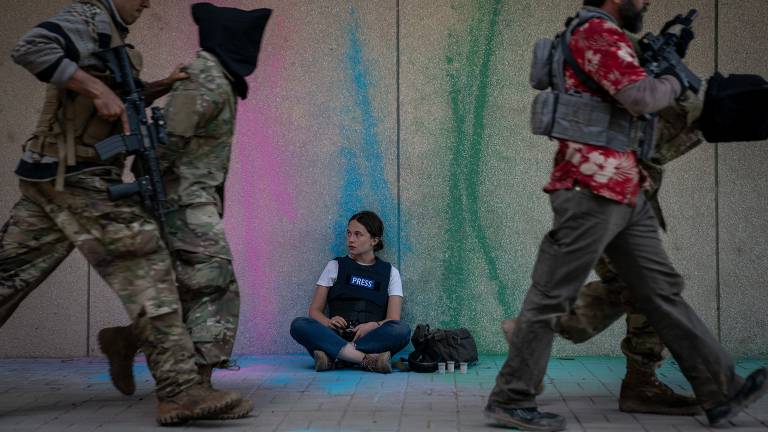 Cena do filme 'Guerra Civil', de Alex Garland