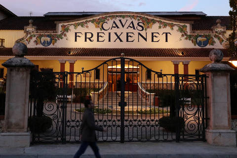 FILE PHOTO: View of the entrance of Freixenet, a Cava producer, in Sant Sadurni d'Anoia, near Barcelona, Spain, December 13, 2017. REUTERS/Albert Gea/File Photo ORG XMIT: FW1