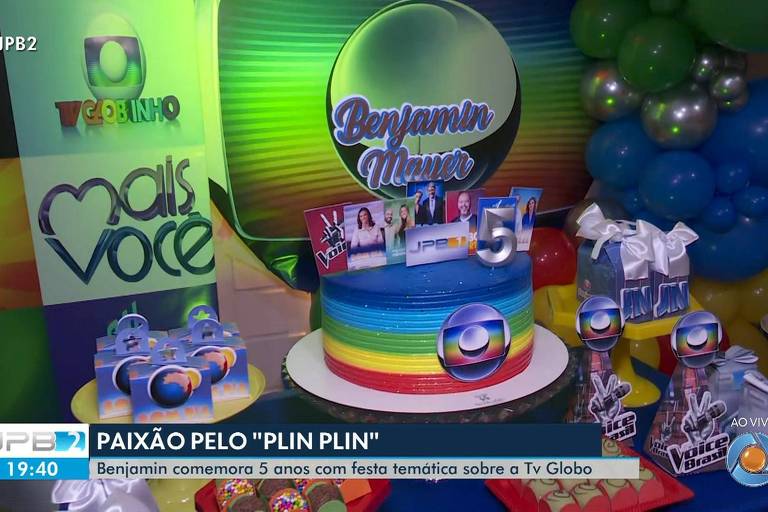 Garotinho celebra 5 anos com festa da TV Globo