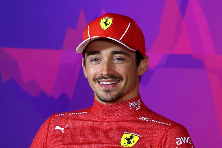 Charles Leclerc, da Ferrari, em coletiva de imprensa no Grande Prêmio da Austrália de 2024