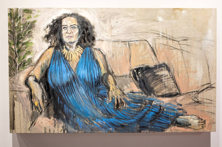 "Retrato de Ana Maria", tela da artista Panmela Castro
