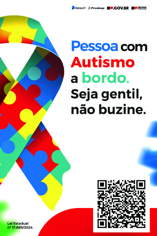 Adesivo para carro para pessoa com autismo lançado pelo Detran