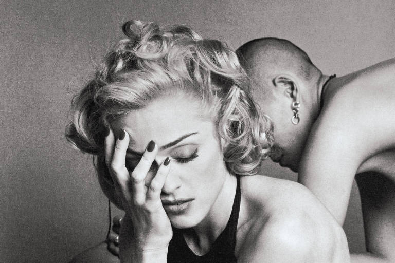 Madonna em fotografia de Steven Meisel, que integra o livro 'Sex', de 1992