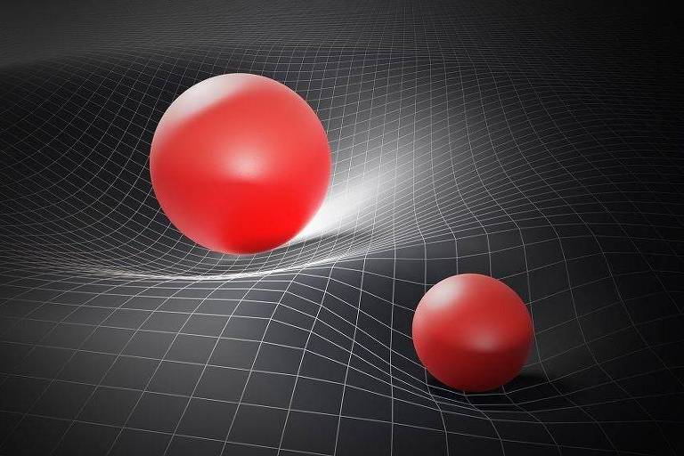 Duas bolas vermelhas sobre um tecido
