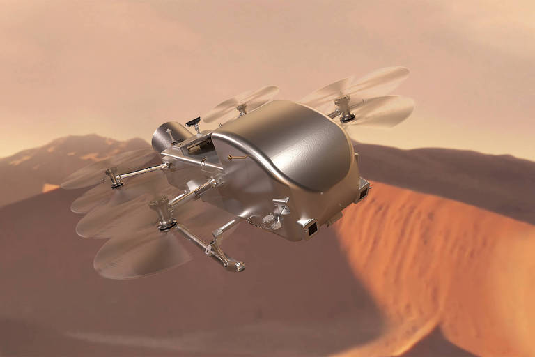 Nasa dá sinal verde para enviar drone a Titã, lua de Saturno, em 2028