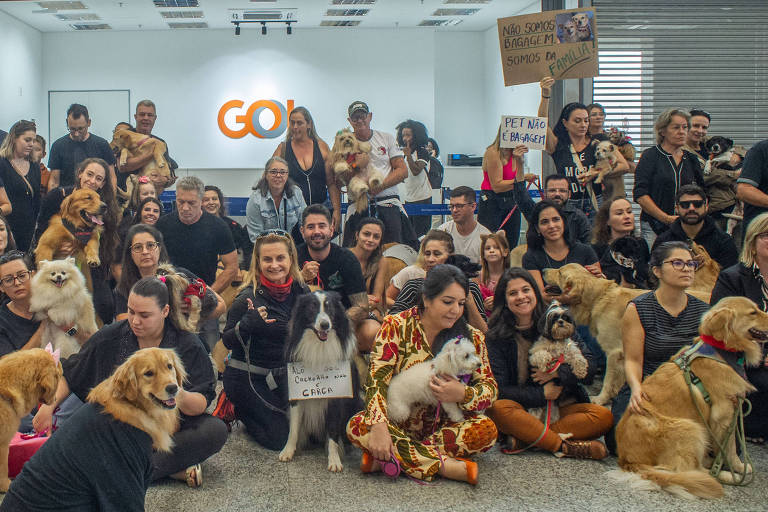 Tutores de animais protestam em aeroportos do país após caso do cachorro Joca
