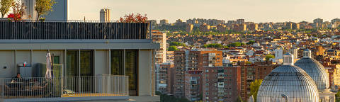 Apartments in Madrid, Spain, on April 17, 2024. Golden visa programs are being phased out or shut down around Europe. (Emilio Parra Doiztua/The New York Times) ORG XMIT: XNYT0746