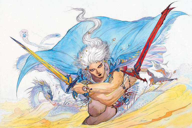Como a arte de Yoshitaka Amano deu à luz os mundos da franquia 'Final Fantasy'