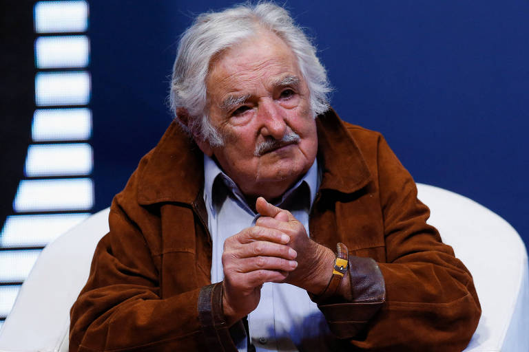 O ex-presidente do Uruguai, Pepe Mujica, durante evento no Paraguai