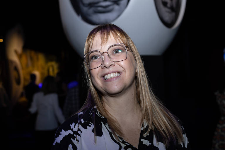 Marilia Marton, secretária da Cultura de São Paulo, durante abertura da exposição "Desafio Salvador Dalí"