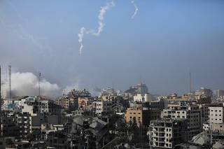 Aftermath of Israeli strike in Gaza City
