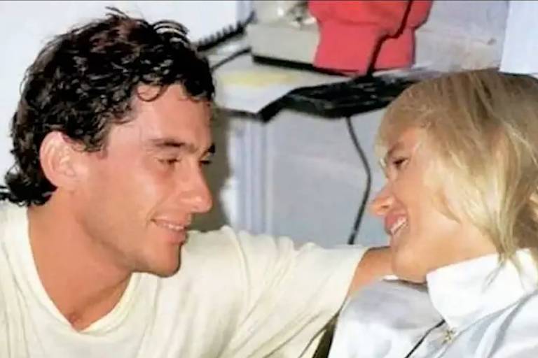 Ayrton Senna e Xuxa em cena do documentário "Senna por Ayrton"