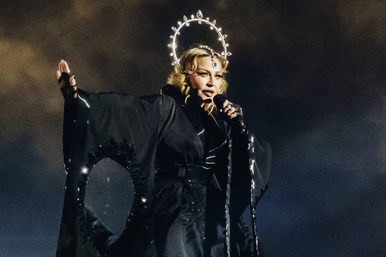 Madonna no Barclays Center em Nova York em dezembro de 2023