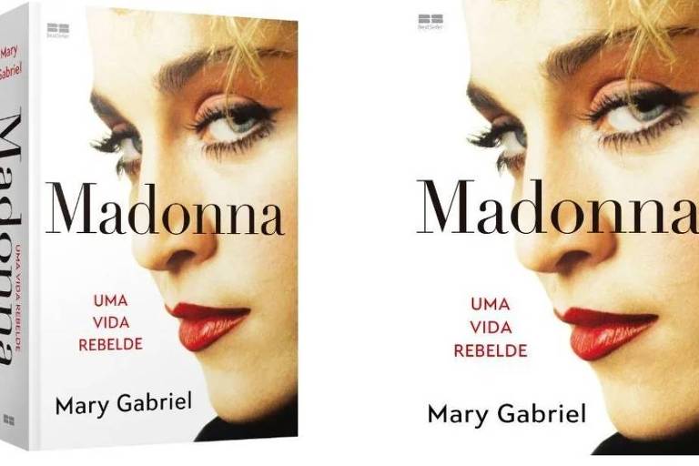 Capa do livro 'Madonna: Uma Vida Rebelde'