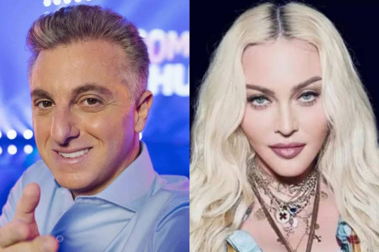 Luciano Huck se encontra com Madonna, mas não grava entrevista para Domingão