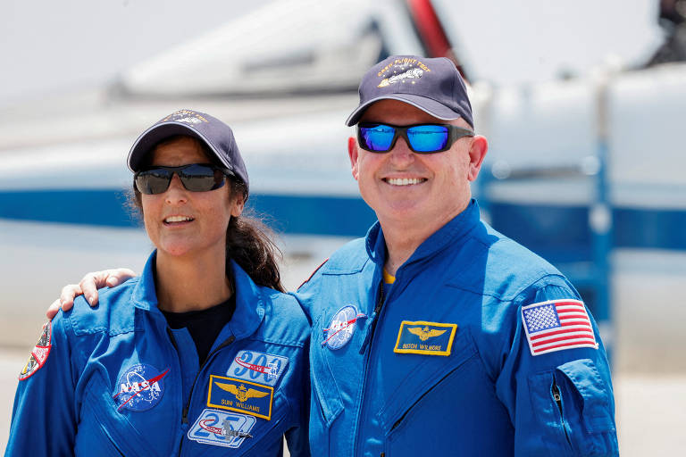 Sunita Williams e Barry Eugene Wilmore estarão a bordo de cápsula Starliner, da Boeing
