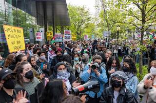 Protests Continue On College Campuses Across New York City