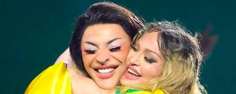 Pabllo Vittar e Madonna em show em Copacabana