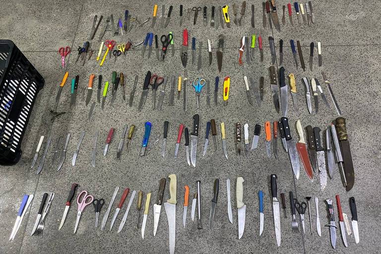 Mais de 200 facas são apreendidas em operação para show de Madonna
