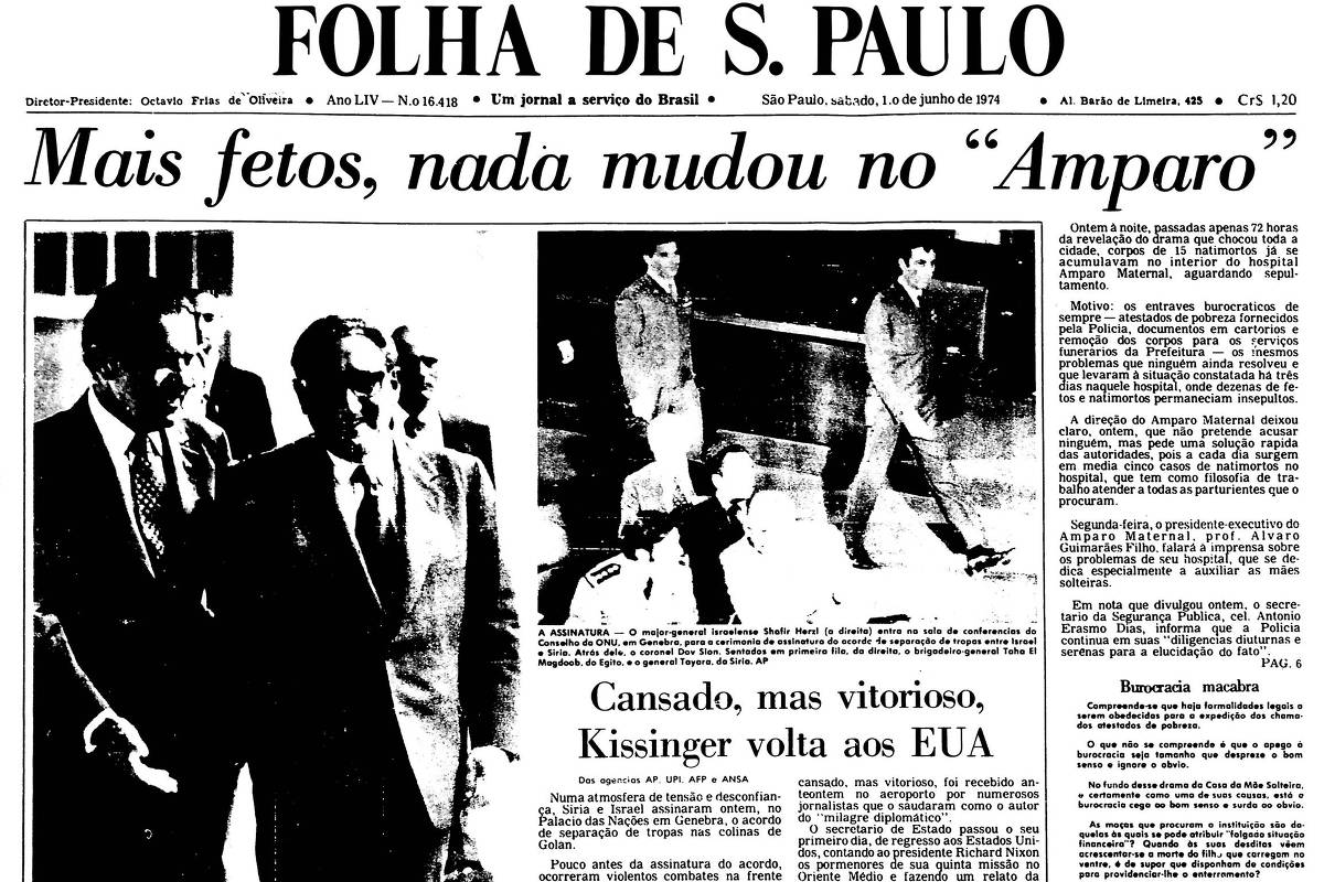 1974: Síria e Israel assinam acordo para separar tropas em Golã