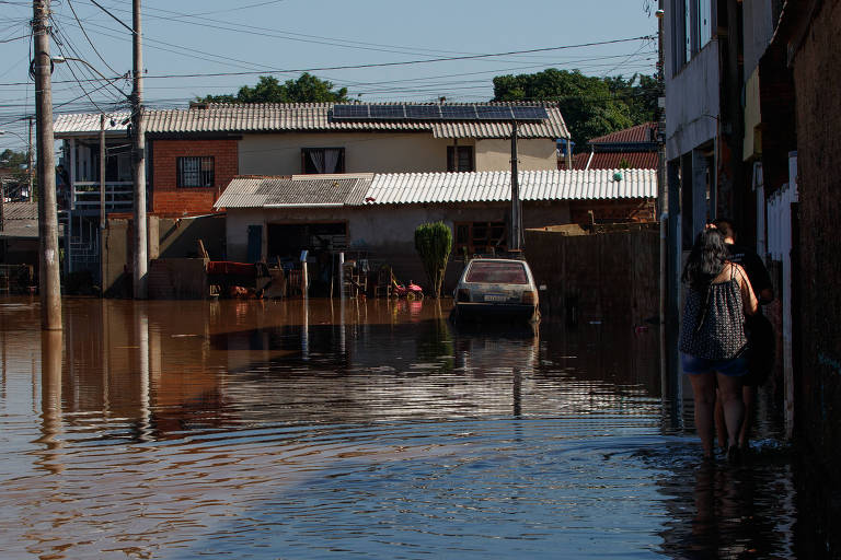Enchentes em Novo Hamburgo, no Rio Grande do Sul