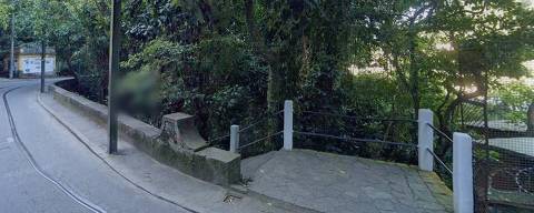 Trecho que inclui a Piscininha do Silvestre, em Santa Teresa, no Rio de Janeiro. Foto: Reprodução/Google Street View DIREITOS RESERVADOS. NÃO PUBLICAR SEM AUTORIZAÇÃO DO DETENTOR DOS DIREITOS AUTORAIS E DE IMAGEM