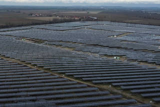 FILE PHOTO: Solar panels park in Trino