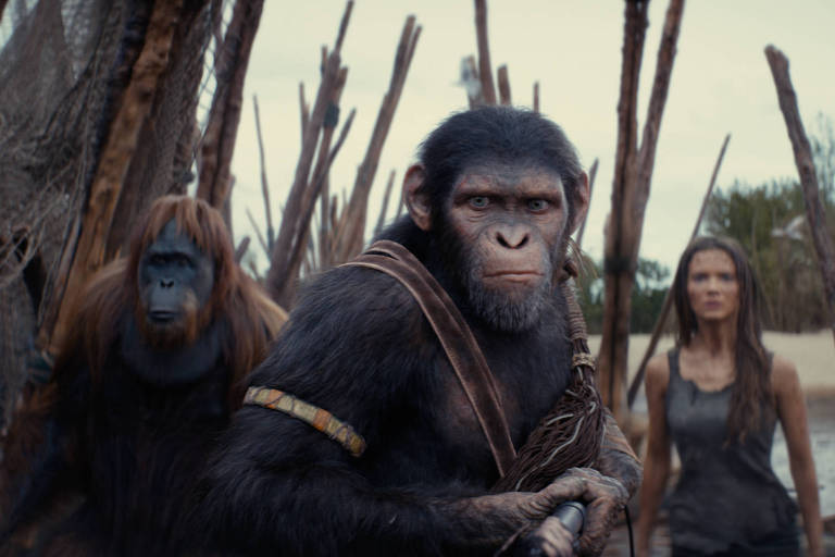 Cena do filme 'Planeta dos Macacos: O Reinado', de Wes Ball