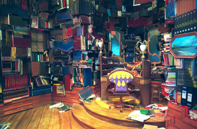 A biblioteca do Castelo