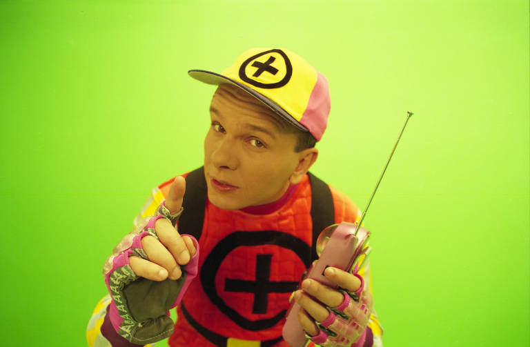 Telekid, que dizia que 'Porque não não é resposta'. Personagem era vivido por Marcelo Tas