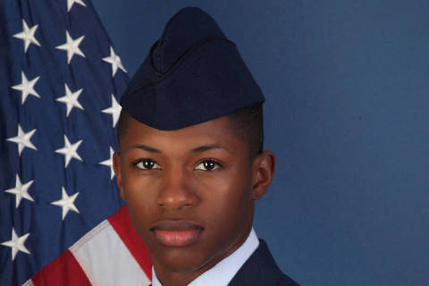 U.S. Air Force Senior Airman Roger Fortson, assigned to the 4th Special Operations Squadron, is pictured in an undated photo released to Reuters on May 9, 2024. A Florida sheriff's deputy who fatally shot a Black airman over the weekend may have entered the wrong apartment in response to a disturbance call, according to the family's attorney who is demanding the release of body-camera video showing the shooting.  U.S. Air Force/Handout via REUTERS   THIS IMAGE HAS BEEN SUPPLIED BY A THIRD PARTY ORG XMIT: NYC301