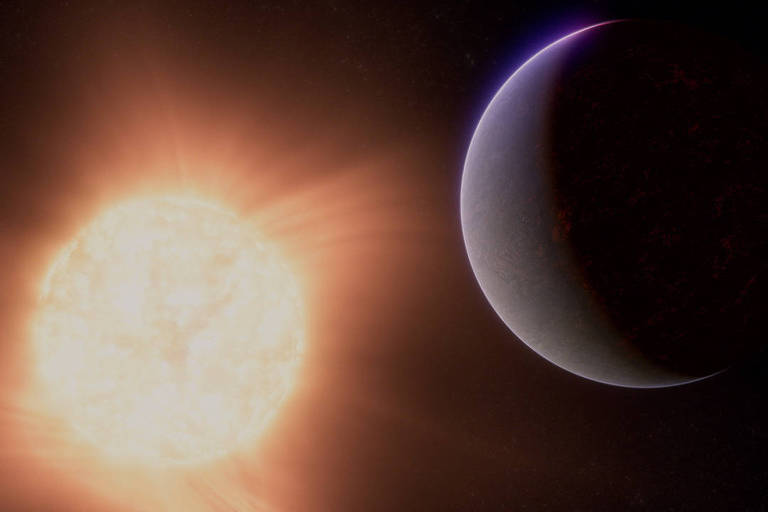 Astrônomos detectam planeta rochoso com atmosfera e bem maior que a Terra