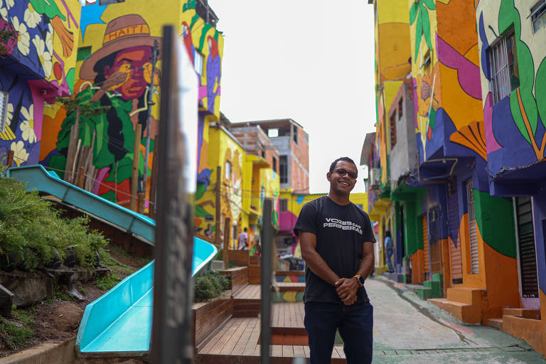 Cesar Gouveia é um dos coordenadores do projeto na favela Haiti