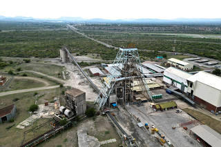 FILE PHOTO: An aerial view of Shaft 11 at Impala Platinum Mine, in Rustenburg