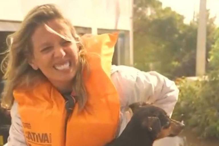 Luisa Mell quebra duas costelas em resgates no Rio Grande do Sul