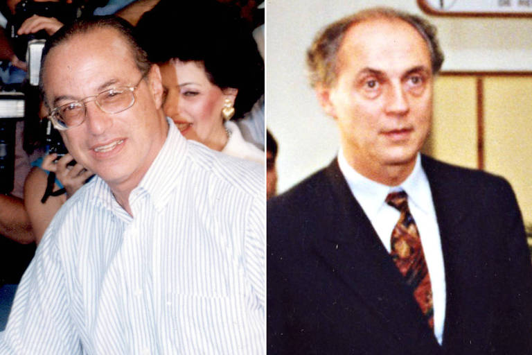Paulo Maluf e Eduardo Suplicy, candidatos à Prefeitura de São Paulo em 1992, durante o segundo turno