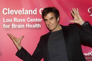 Illusionist David Copperfield arrives for the 