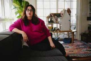 The Òfat activistÓ Virginia Sole-Smith at her home in Cold Spring, N.Y., where there are no food rules. (Marisa Langley/The New York Times)