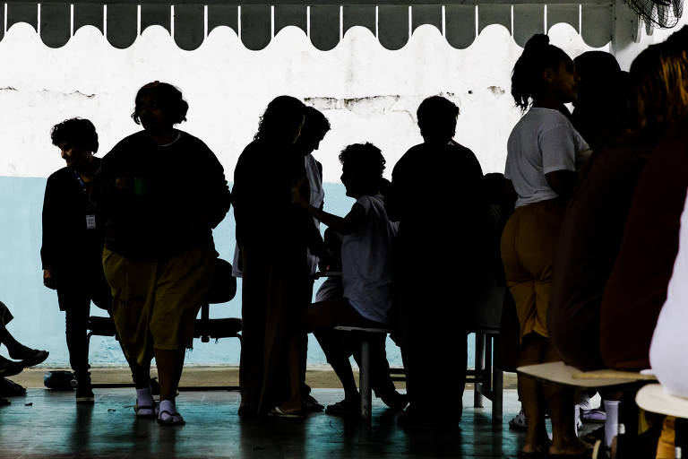 Pacientes da ala feminina da instituição