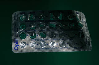 A still life of packaged birth control pills, in New York on May 14, 2024. (Eric Helgas/The New York Times)