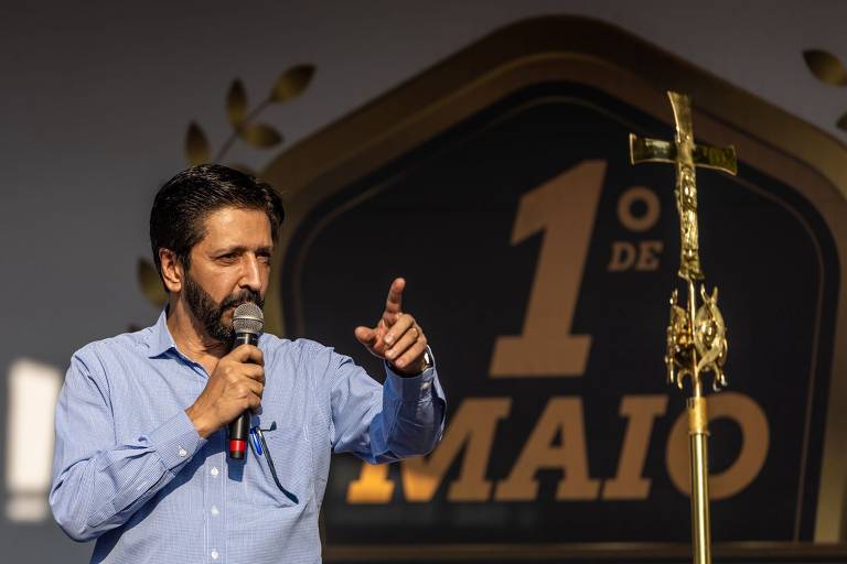 Em maio, o prefeito de São Paulo participou de evento sobre o Dia do Trabalho na capital