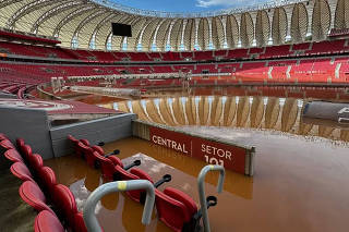 Estadio Beira Rio alagado