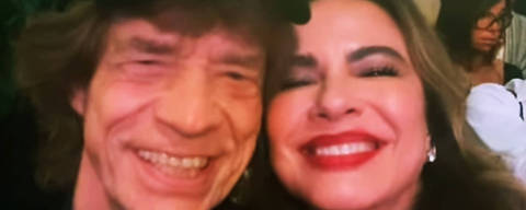 Luciana Gimenez e Mick Jagger na formatura do filho