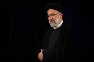 Ebrahim Raisi in Tehran, Iran on Saturday, May 15, 2021.  (Arash Khamooshi/The New York Times)