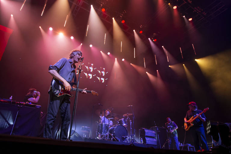 A banda americana Pavement em show no C6 Fest, festival de música realizado em São Paulo
