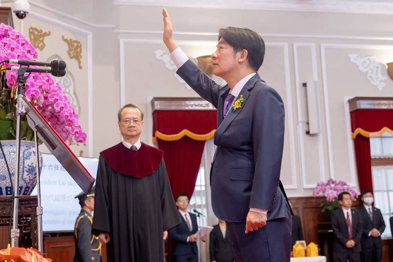 Pequim reage com indiferença e censura à posse do presidente de Taiwan
