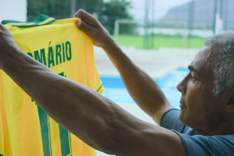 Romário durante episódio da série documental "Romário - O Cara", que estreia no dia 23 na plataforma Max